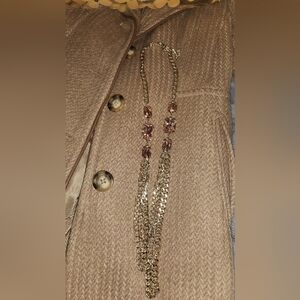 Elegant Gold and Pink Fashion Necklace